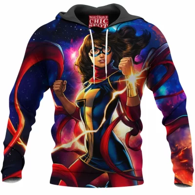 Comic Hoodie, Ms Marvel Hoodie