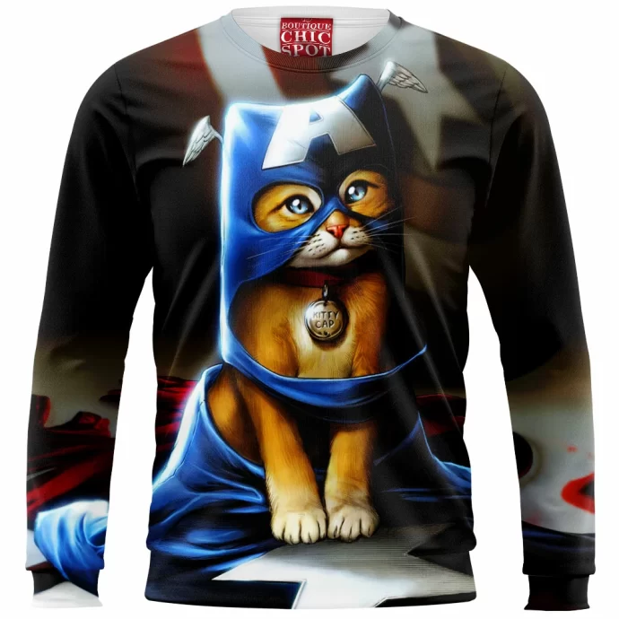 Kitty Captain America Sweatshirt