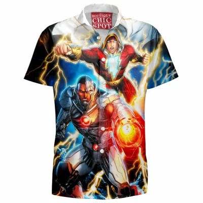 Comic Hawaiian-Shirt, Shazam Hawaiian-Shirt