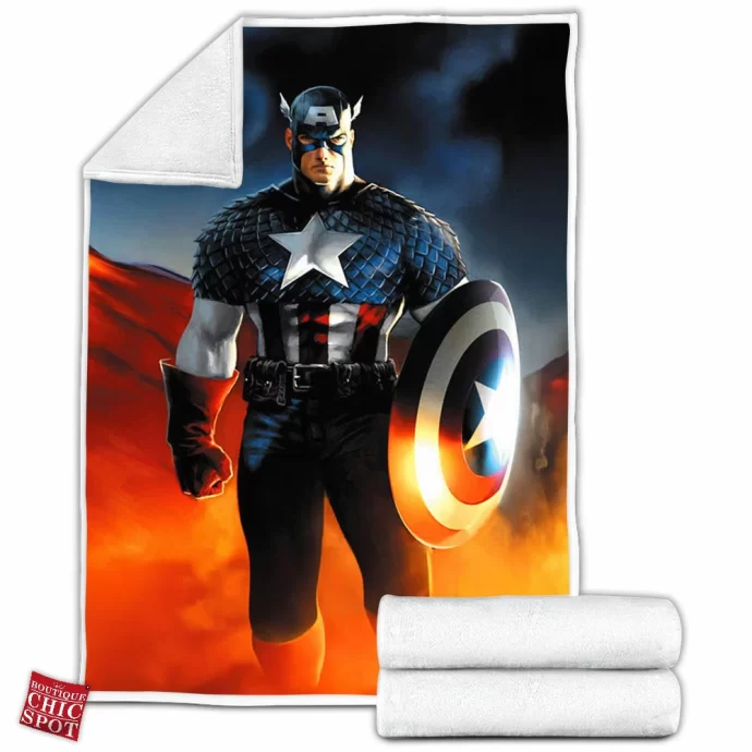 Captain America Fleece Blanket