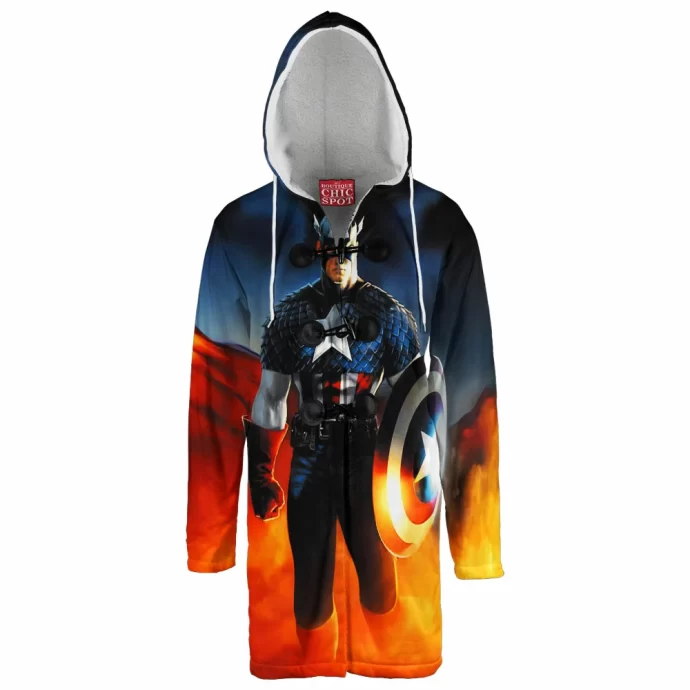 Captain America Hooded Cloak Coat