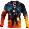 Captain America Hoodie, Comic Hoodie