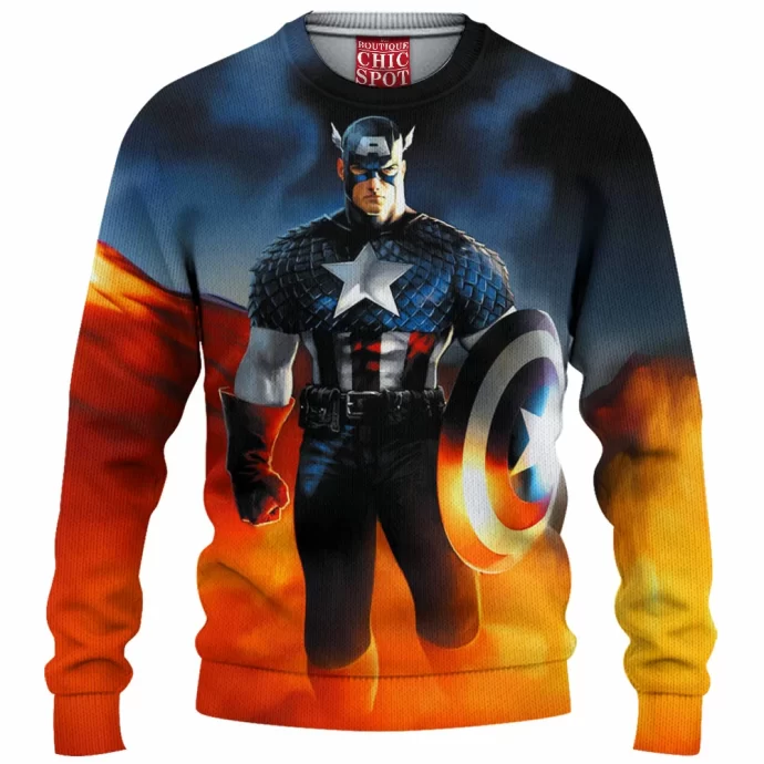 Captain America Knitted Sweater