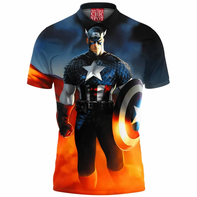 Captain America Polo Shirt