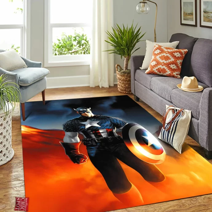 Captain America Rectangle Rug