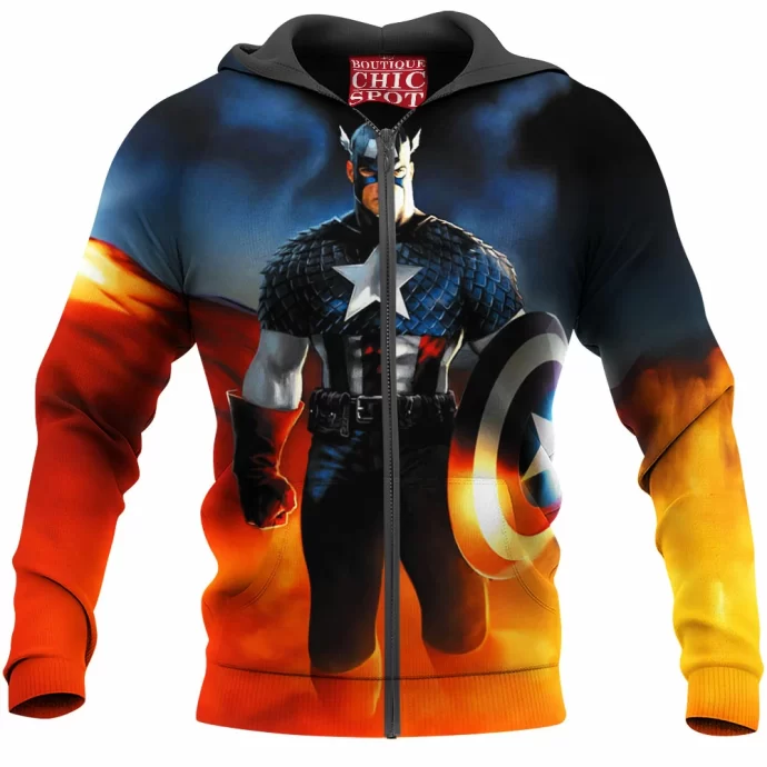 Captain America Zip Hoodie