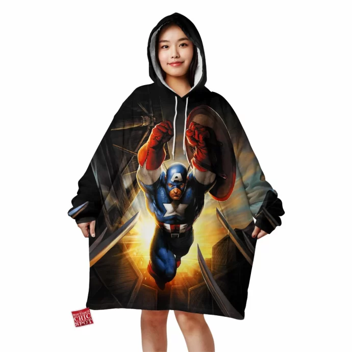 Captain America Blanket Hoodie