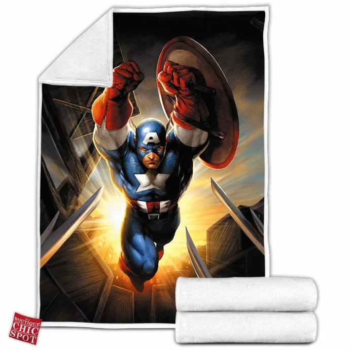 Captain America Fleece Blanket