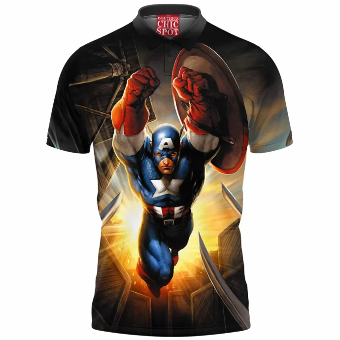 Captain America Polo Shirt