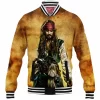 Captain Jack Sparrow Baseball-Jacket, Fantasy Baseball-Jacket, Pirates of the Caribbean Baseball-Jacket