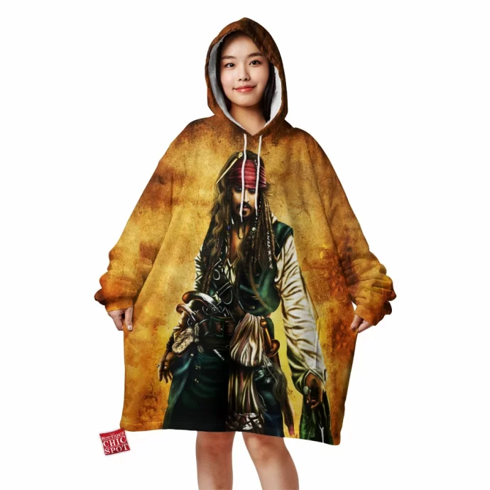 Captain Jack Sparrow Blanket Hoodie