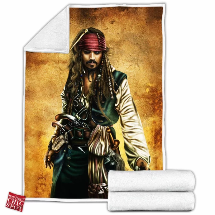 Captain Jack Sparrow Fleece Blanket