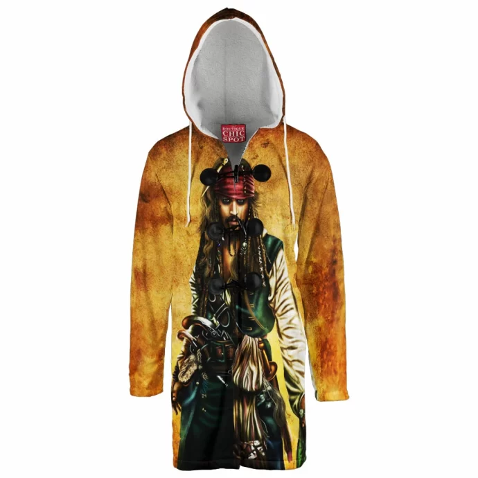 Captain Jack Sparrow Hooded Cloak Coat