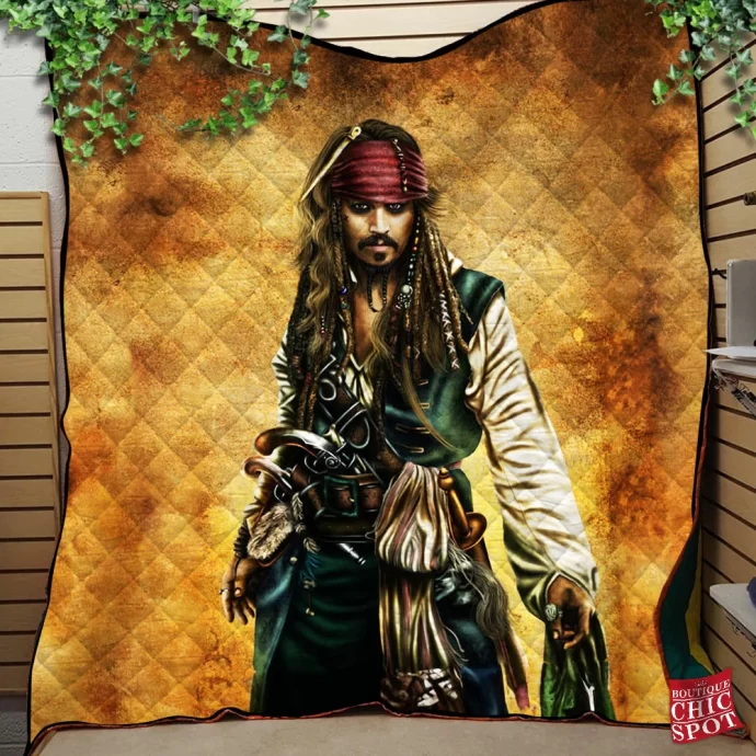 Captain Jack Sparrow Quilt Blanket