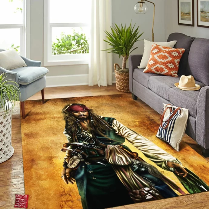 Captain Jack Sparrow Rectangle Rug