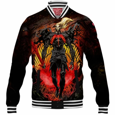 Comic Baseball-Jacket, Knull Baseball-Jacket, Venom Baseball-Jacket