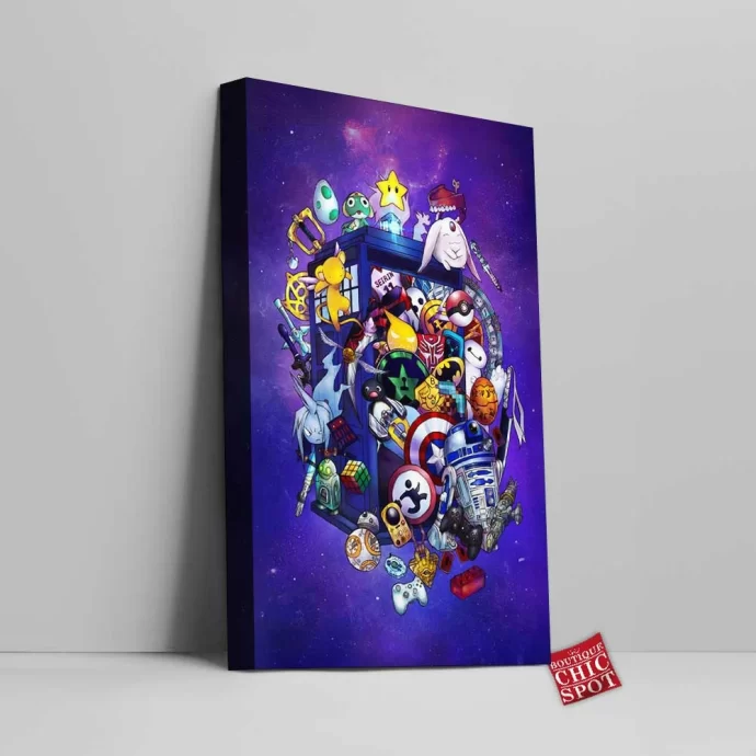 Pop Culture Tardis Canvas Wall Art