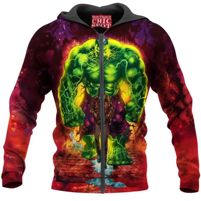 Bruce Banner Hulk Zip Hoodie