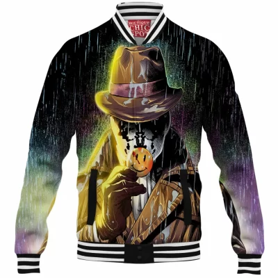 Comic Baseball-Jacket, Rorschach Baseball-Jacket