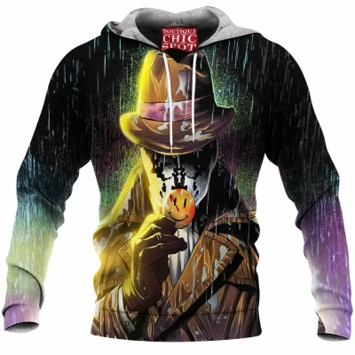 Comic Fleece-Hoodie, Rorschach Fleece-Hoodie