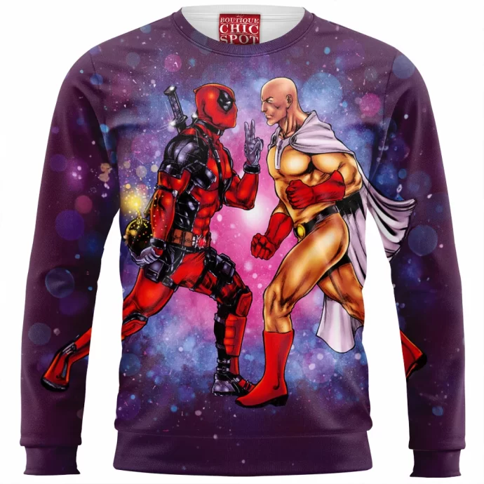 Deadpool Vs Saitama Sweatshirt