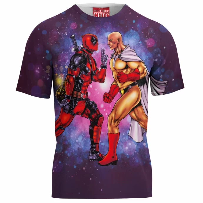 Deadpool Vs Saitama T-Shirt