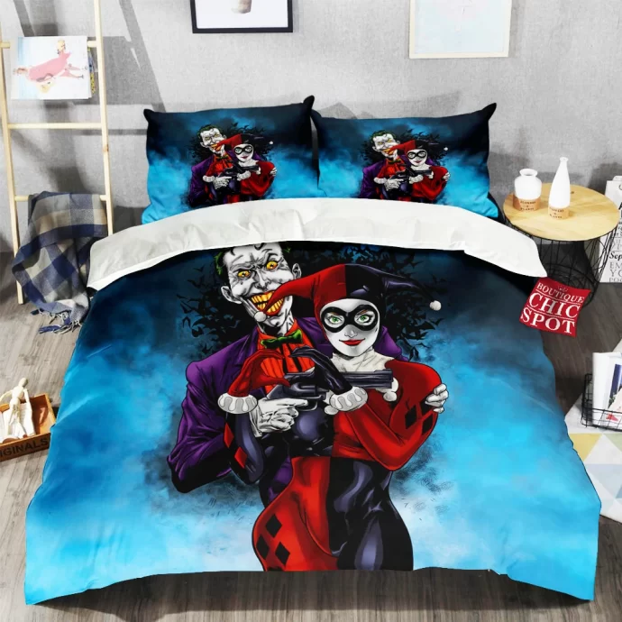 Joker And Harley Quinn Bedding Set