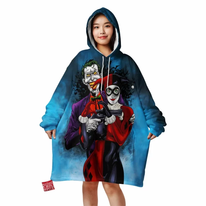 Joker And Harley Quinn Blanket Hoodie