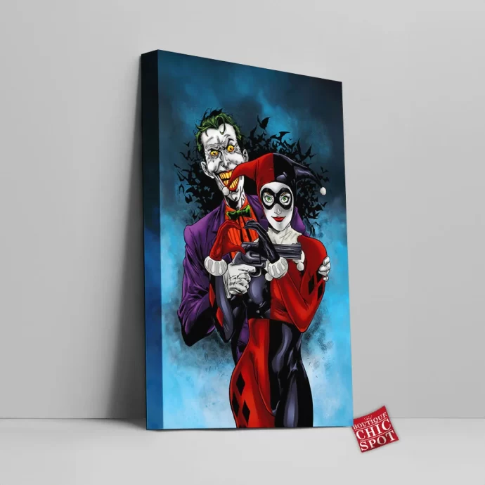 Joker Harley Quinn Canvas Wall Art