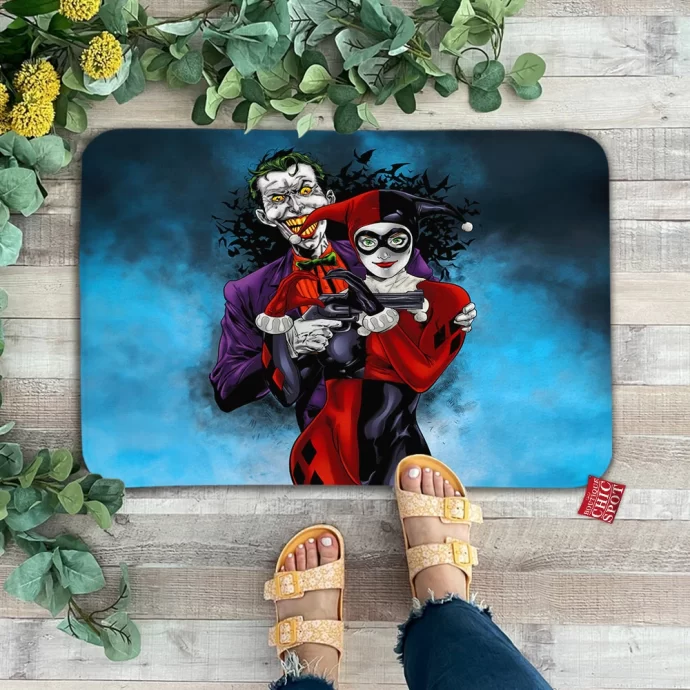 Joker And Harley Quinn Doormat