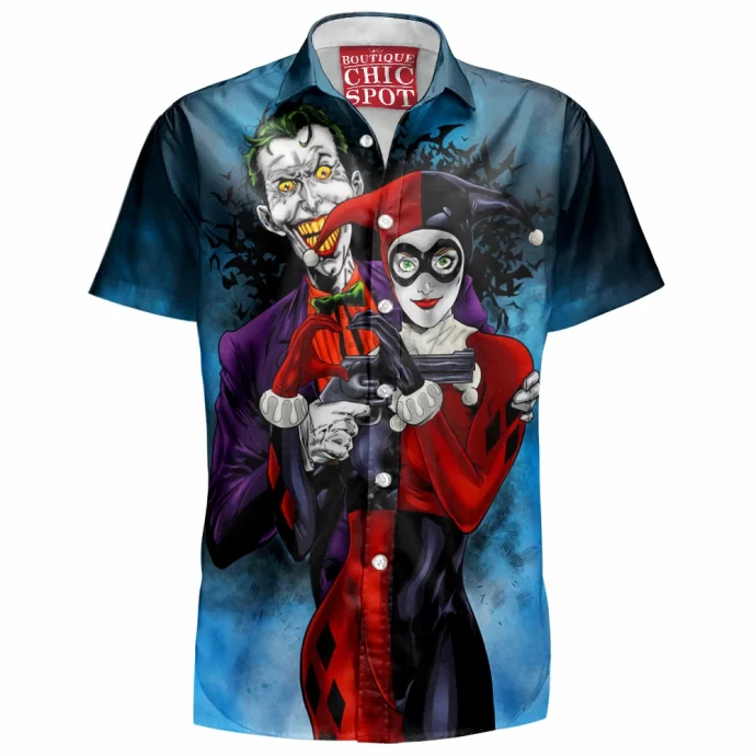 Joker And Harley Quinn Hawaiian Shirt