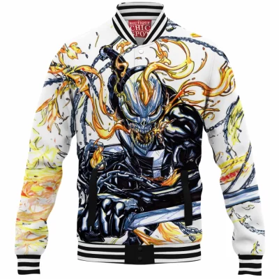 Comic Baseball-Jacket, Ghost Rider Baseball-Jacket