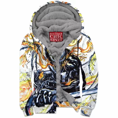 Comic Zip-Fleece-Hoodie, Ghost Rider Zip-Fleece-Hoodie
