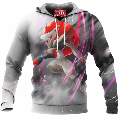Anime Fleece-Hoodie, Pokemon Fleece-Hoodie, Roronoa Zoroark Fleece-Hoodie