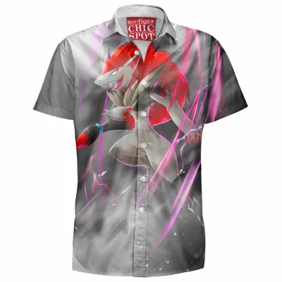 Anime Hawaiian-Shirt, Pokemon Hawaiian-Shirt, Roronoa Zoroark Hawaiian-Shirt