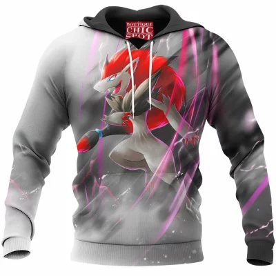 Anime Hoodie, Pokemon Hoodie, Roronoa Zoroark Hoodie
