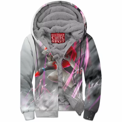 Anime Zip-Fleece-Hoodie, Pokemon Zip-Fleece-Hoodie, Roronoa Zoroark Zip-Fleece-Hoodie