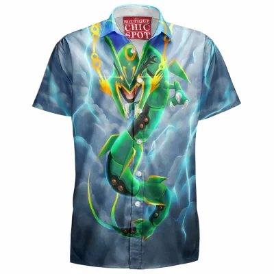 Anime Hawaiian-Shirt, Digimon Hawaiian-Shirt, Rayquaza Hawaiian-Shirt