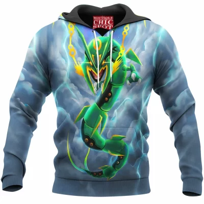 Anime Hoodie, Digimon Hoodie, Rayquaza Hoodie