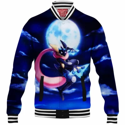 Anime Baseball-Jacket, Greninja Baseball-Jacket, Pokemon Baseball-Jacket