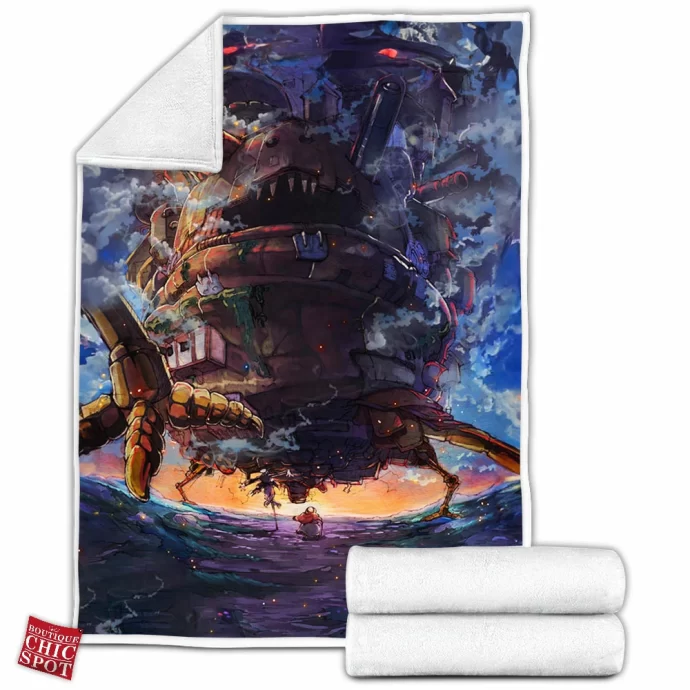 Howl Moving Castle Fleece Blanket