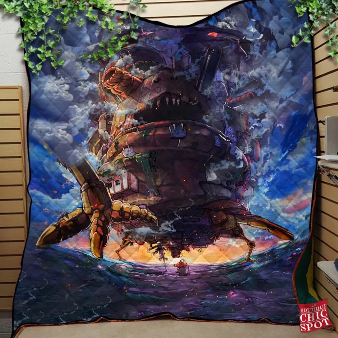 Howl Moving Castle Quilt Blanket