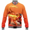 Anime Baseball-Jacket, Charmander Baseball-Jacket, Pokemon Baseball-Jacket