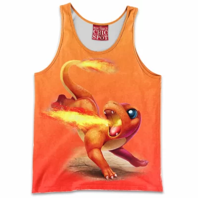 Anime Tank-Top, Charmander Tank-Top, Pokemon Tank-Top