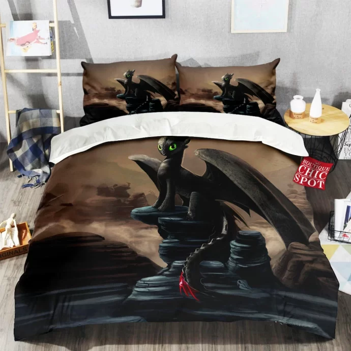 Toothless Bedding Set