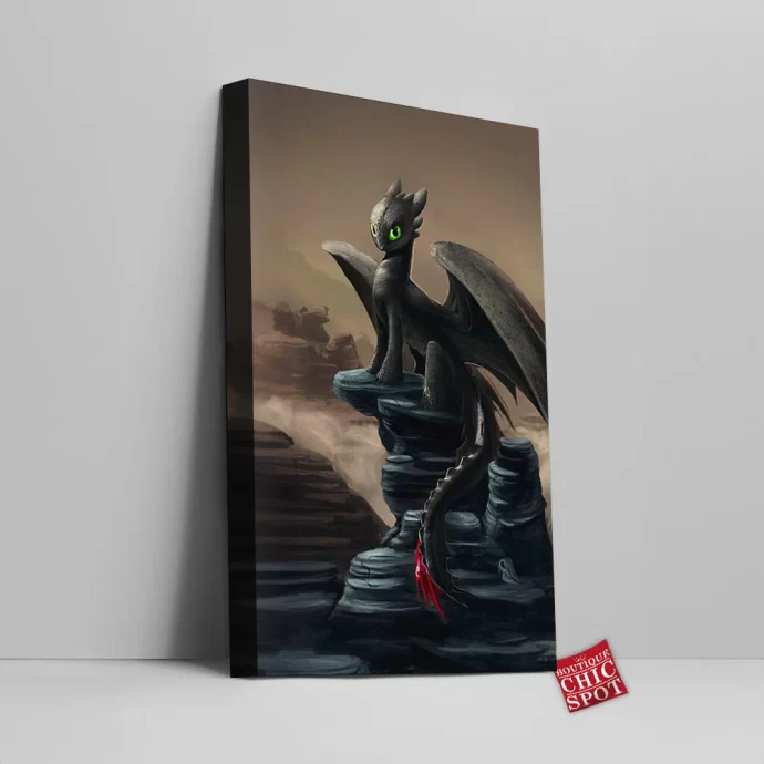 Toothless Canvas Wall Art