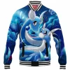 Anime Baseball-Jacket, Dragonair Baseball-Jacket, Pokemon Baseball-Jacket