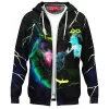 Anime Zip-Hoodie, Rayquaza Pokemon Zip-Hoodie