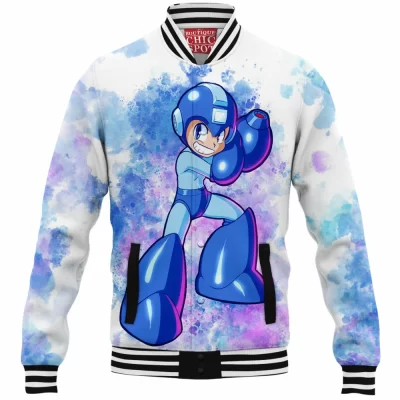 Game Baseball-Jacket, Rockman Baseball-Jacket, Megaman Baseball-Jacket