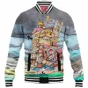 Anime Baseball-Jacket, Howls Moving Castle Baseball-Jacket, Ghibli Baseball-Jacket
